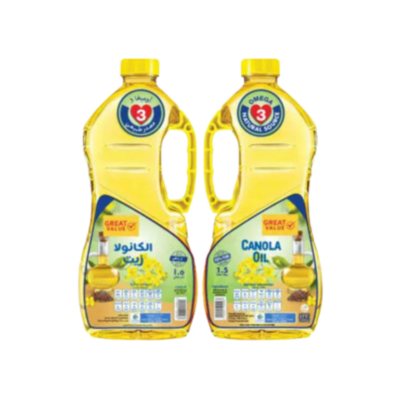 Great Value Canola Oil 2x1.5Ltr