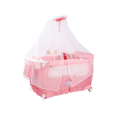 Lorelli Classic  Baby Cot Sleep N Dream Rocker, Pink Hippo